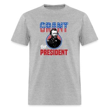 General Ulysses S Grant For Us President Campaign - Men's T-Shirt - heather gray - Front - Jose (178cm)