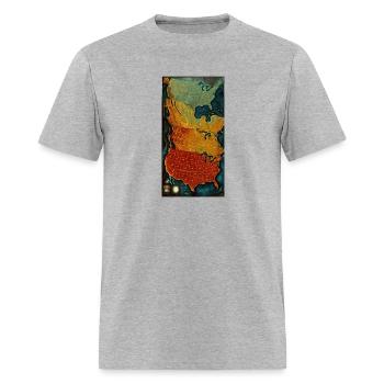 mapa map treasure - Men's T-Shirt - heather gray - Front - Jose (178cm)