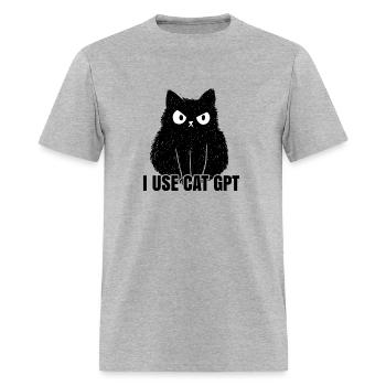 Cat Gpt Ai Prompt Engineer - Men's T-Shirt - heather gray - Front - Jose (178cm)