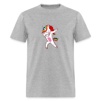 Funny Unicorn T shirt - Men's T-Shirt - heather gray - Front - Jose (178cm)