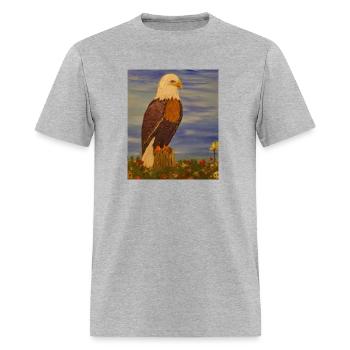 Eagle resting - Men's T-Shirt - heather gray - Front - Jose (178cm)