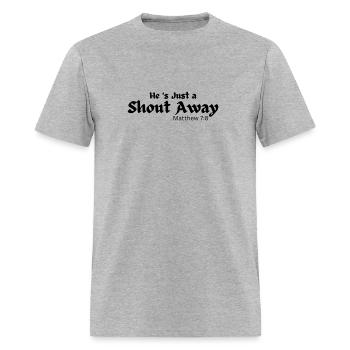 Shout away - Men's T-Shirt - heather gray - Front - Jose (178cm)