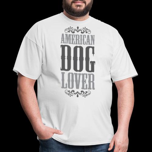 American Dog Lover: Silver - Men's T-Shirt