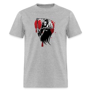 Grim Reaper Design - Men's T-Shirt - heather gray - Front - Jose (178cm)