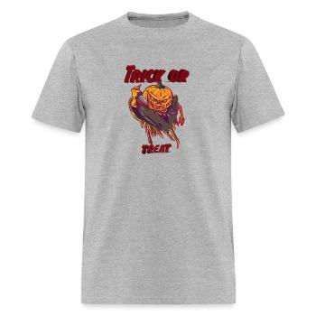 Pumpkin Serial Killer - Men's T-Shirt - heather gray - Front - Jose (178cm)