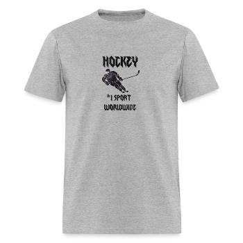 Hockey number one sports worldwide - Men's T-Shirt - heather gray - Front - Jose (178cm)