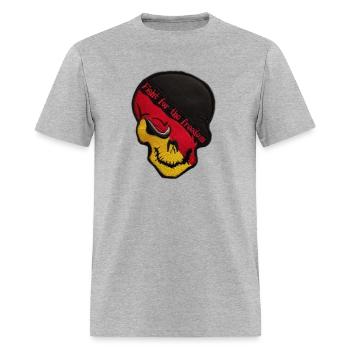 German Flag Fight for the freedom - Men's T-Shirt - heather gray - Front - Jose (178cm)