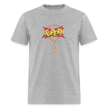 Super Rosary - Men's T-Shirt - heather gray - Front - Jose (178cm)