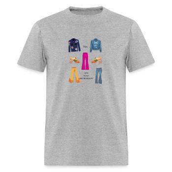 Remember The 70s - Men's T-Shirt - heather gray - Front - Jose (178cm)