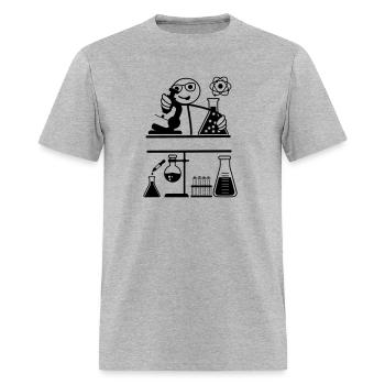 Laboratory with stickmen - Men's T-Shirt - heather gray - Front - Jose (178cm)