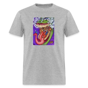 Mouth of Hell - Men's T-Shirt - heather gray - Front - Jose (178cm)