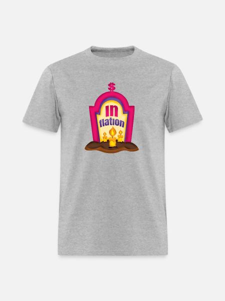 Halloween Inflation Grave - Men's T-Shirt - heather gray