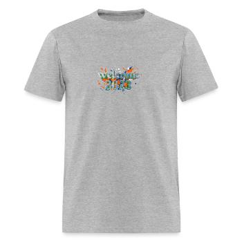 Bienvenue 2023 - T-shirt Homme - gris chiné - Devant - Jose (178cm)