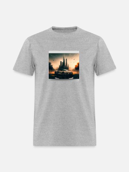 Egoskill 2023 R8 In Front Of The Dubai Skyline - Men's T-Shirt - heather gray