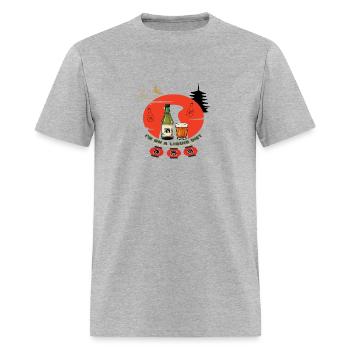 Sake Time - Men's T-Shirt - heather gray - Front - Jose (178cm)