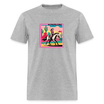 Cowgirl Goals - Men's T-Shirt - heather gray - Front - Jose (178cm)