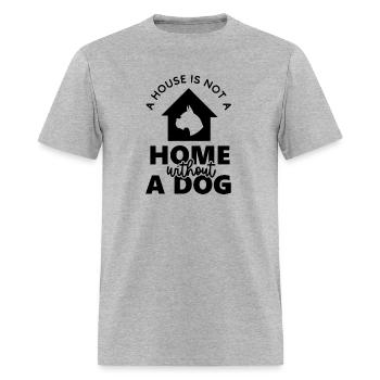 Home Without A Dog - Men's T-Shirt - heather gray - Front - Jose (178cm)