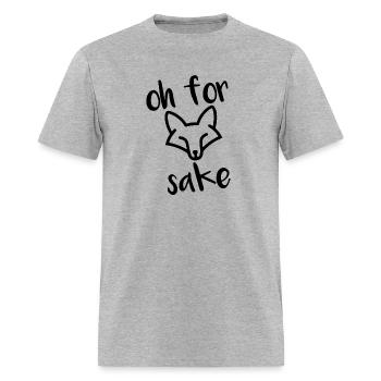 oh for sake - Men's T-Shirt - heather gray - Front - Jose (178cm)