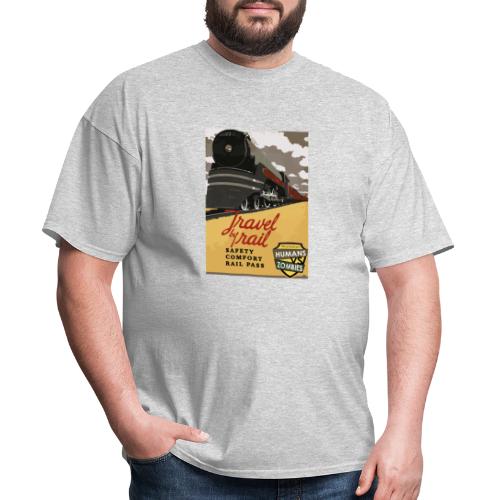 Travel by Rail - Men's T-Shirt