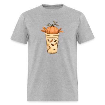Fall Coffee,Custom coffee shirt 2023 - Men's T-Shirt - heather gray - Front - Jose (178cm)