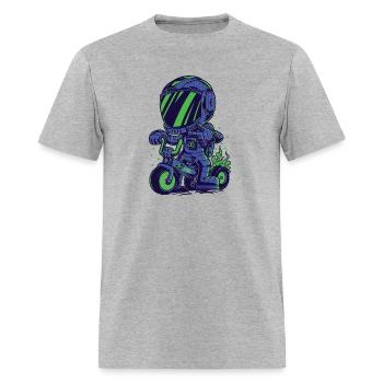 Motor Biker - Men's T-Shirt - heather gray - Front - Jose (178cm)