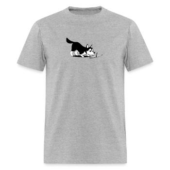 Husky - Men's T-Shirt - heather gray - Front - Jose (178cm)