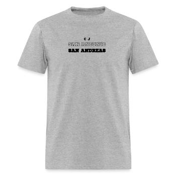 San antonio - Men's T-Shirt - heather gray - Front - Jose (178cm)