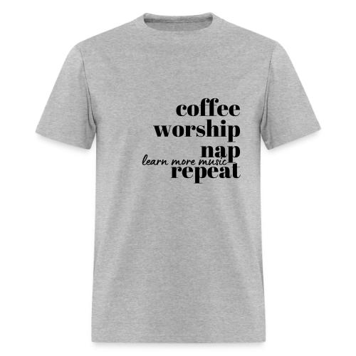 Coffee Worship Nap Tee - Men's T-Shirt