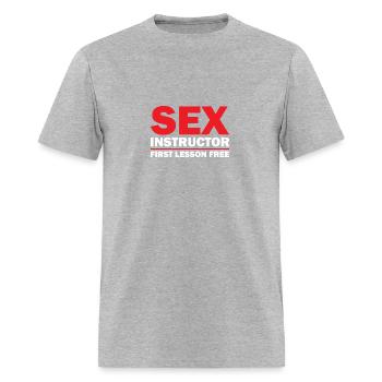 Funny Gift Cool Sex Jokes Dirty Hum - Men's T-Shirt - heather gray - Front - Jose (178cm)