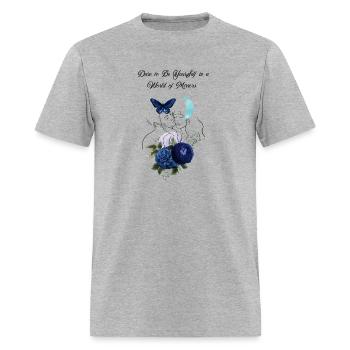Dare To Be YourSelf - Men's T-Shirt - heather gray - Front - Jose (178cm)