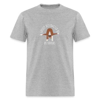Easily Distracted By Boxers - Men's T-Shirt - heather gray - Front - Jose (178cm)