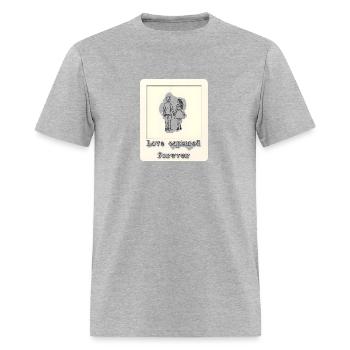 Polaroid love - Men's T-Shirt - heather gray - Front - Jose (178cm)