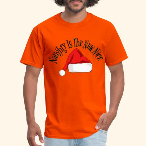 Naughty Is The New Nice Santa Hat Design - Men's T-Shirt