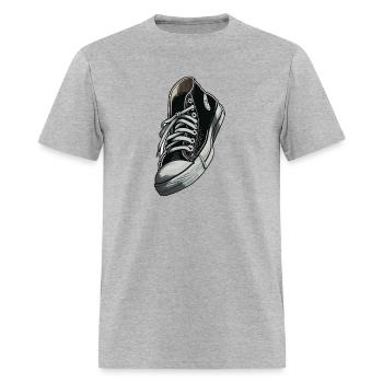 Black Sneaker - Men's T-Shirt - heather gray - Front - Jose (178cm)