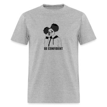Be confident - Men's T-Shirt - heather gray - Front - Jose (178cm)