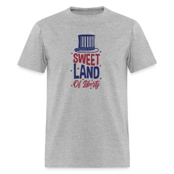 Sweet Land Of Liberty - Men's T-Shirt - heather gray - Front - Jose (178cm)
