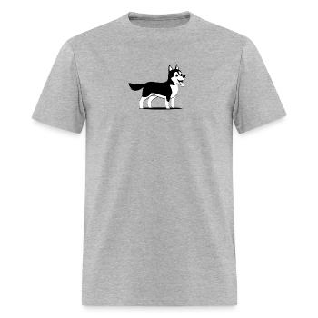 Husky - Men's T-Shirt - heather gray - Front - Jose (178cm)