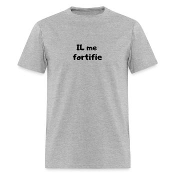 T-shirt pour l'âme forte - Men's T-Shirt - heather gray - Front - Jose (178cm)