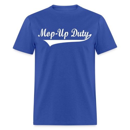mopupdutylogotextwhitepng - Men's T-Shirt