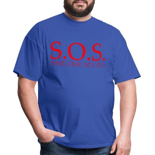 sos no emotion red - Men's T-Shirt
