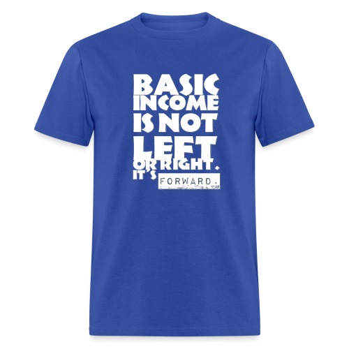 BI is not left or right all white - Men's T-Shirt