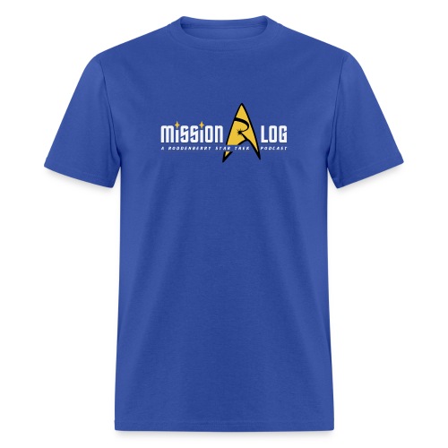 mission log logo alt white text - Men's T-Shirt