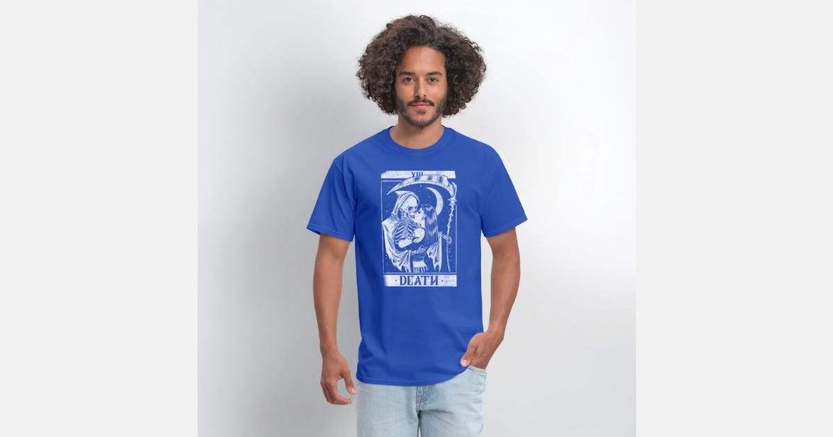 trading card sleeve protectors Akumu Ink :: The Death Card Men Tshirt – Akumu Ink Clothing main image 0