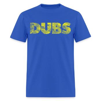 DUBS - Men's T-Shirt - royal blue - Front - Jose (178cm)