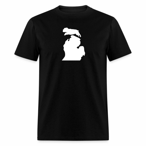 Bark Michigan Bulldog - Ferris State Colors - Men's T-Shirt