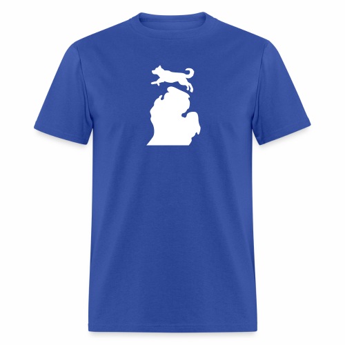 Bark Michigan Husky - Michigan Tech Colors - Men's T-Shirt