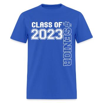 SENIOR CLASS OF 2023 SENIOR SWAG - 23 SENIORS - Men's T-Shirt - royal blue - Front - Jose (178cm)