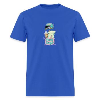 Honey Bad - Men's T-Shirt - royal blue - Front - Jose (178cm)