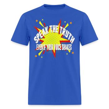 speak the truth - Men's T-Shirt - royal blue - Front - Jose (178cm)