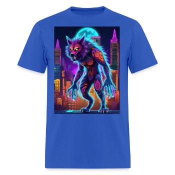 werewolf - Men's T-Shirt - royal blue - Front - Jose (178cm)